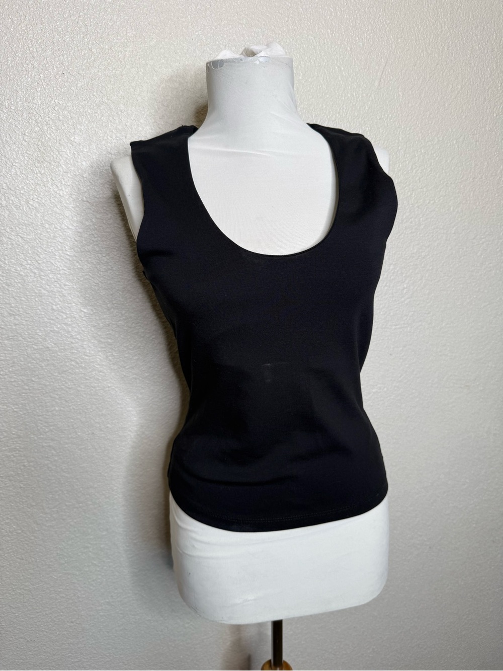 Reiss Black Scoop Neck Tank